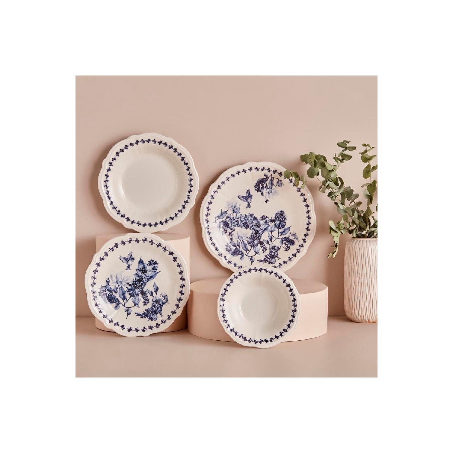 

Обідній набір з 24 предметів Vanessa Stoneware на 6 осіб, синій синій