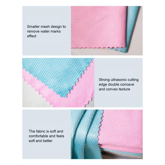 5/10Pcs Fish Scale Cleaning Cloth Superfine Fiber Rag Lint Free High Absorption Polishing Cloth Wet Dry Use Adsorption Rag