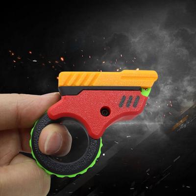Çocuklar Spinner Fidget Oyuncak Stres Anksiyete Giderici Itme Kapak Çevirin Dönen Parmak Esneklik Eğitimi EDC Dekompresyon Oyuncak Yetişkinler Çocuk Hediye