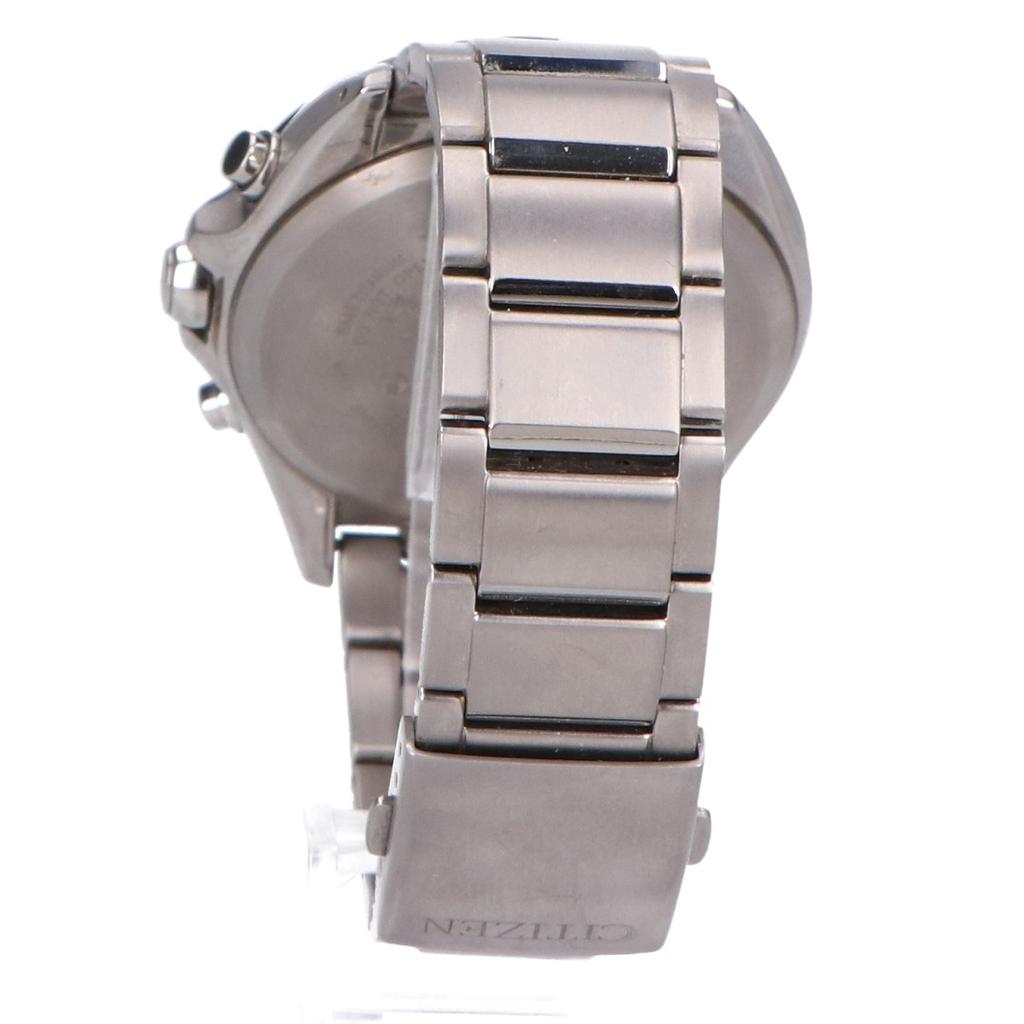 CITIZEN AT3050-51E E610-S104203 ATTESA Eco Drive Radio-Controlled Chronograph Watches SilverUsed