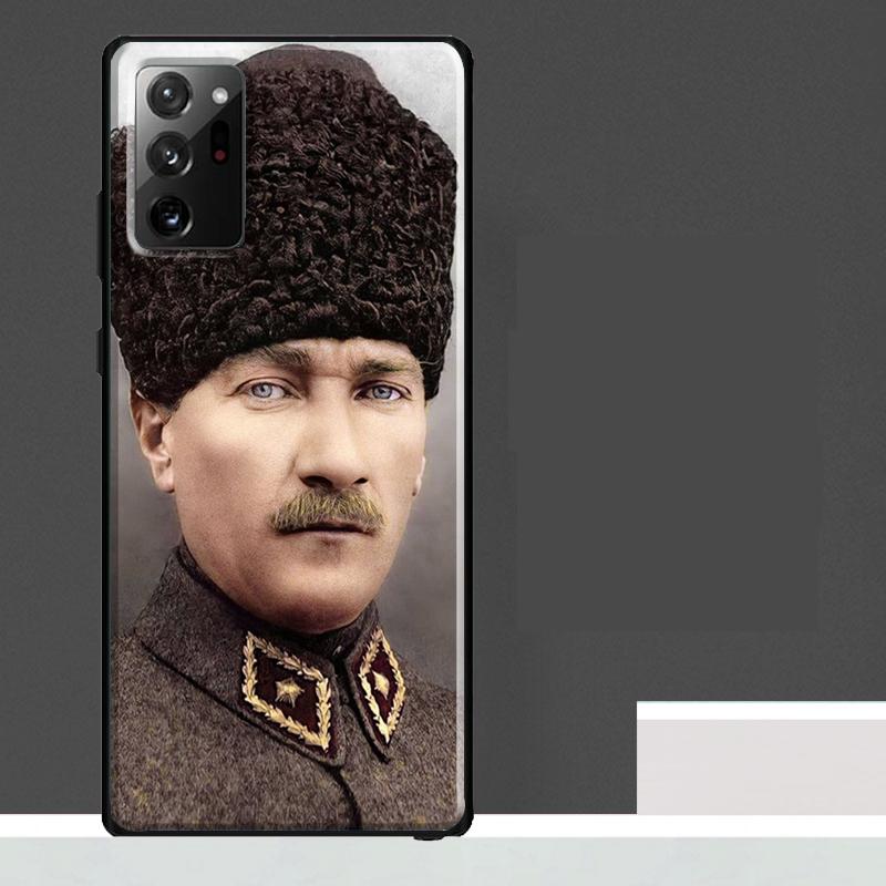 Mustafa Kemal Ataturk Case For Samsung Galaxy S25 Ultra S23 S22 S21 S24 Ultra S9 S10 S20 Plus S25 FE Phone Cover