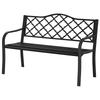 2-Seater Garden Bench Antique Loveseat for Yard, Lawn, Porch, Patio, Steel