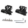 Stainless Steel Car Hood Light Bracket Pair 2PC Adjustable Set to Fit Most LED Light Bars and Strips for Enhanced Visibility