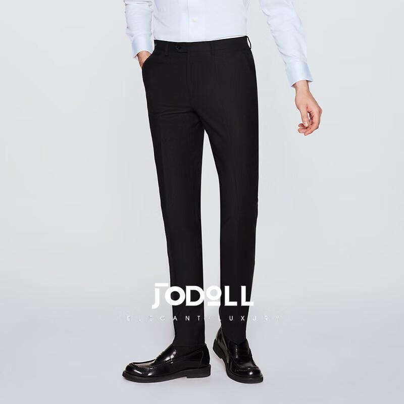 JODOLL Men s Wool Blend Business Casual Suit Trousers 30