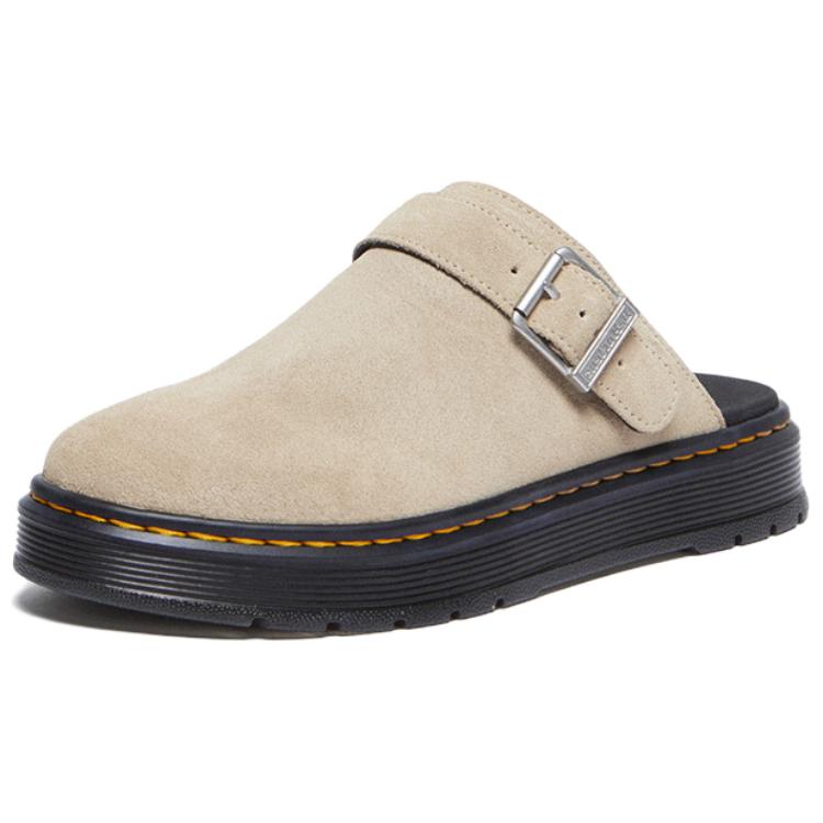 

Dr. Martens Casual Cow Split Leather Round Toe Thick Sole Low Top Lifestyle Shoes Unisex sneaker Light-Brown 40666200 36