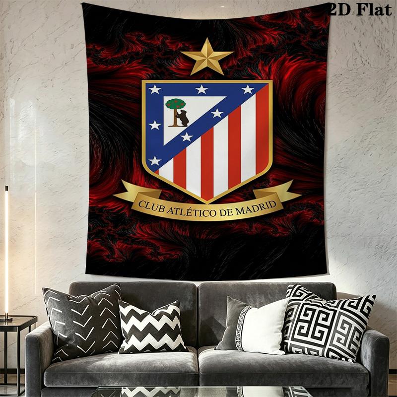 Atletico Madrid Crest Bedding 1 Duvet Cover 2 Pillowcase Without Core Bedding Set Christmas Birthday Gift Duvet Cover And Pillowcase Bedding