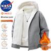 NASA MARVEL Herren Winter Kapuzen Steppjacke