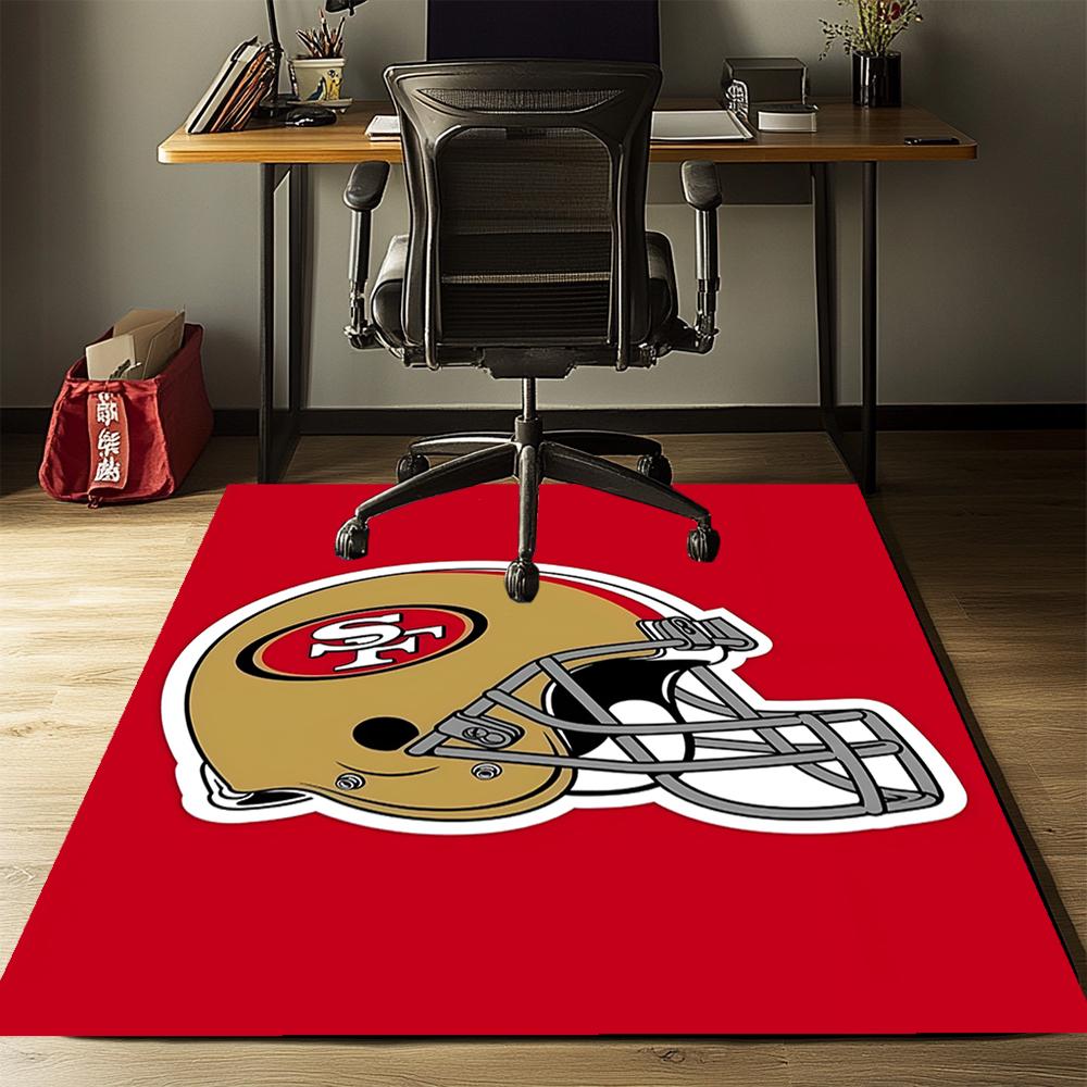 San Francisco 49ers Printed Carpet, Rug for Office Chair Living Room Bedroom Kitchen Room Decor Gifts.