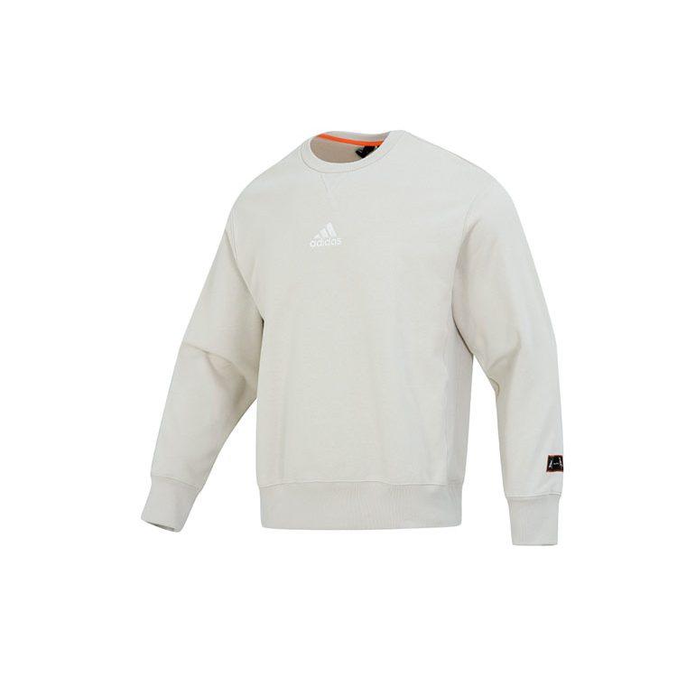 Adidas Sweatshirts Men's Ecru Crew Neck Moderate Regular IK7685
