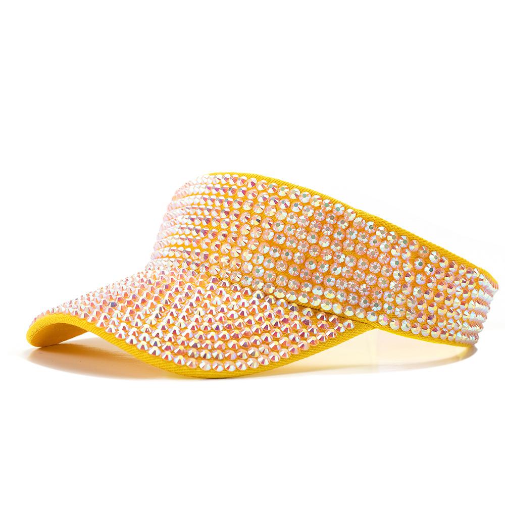 Summer Diamond Empty Top Baseball Cap Sunshade Cap Unroofed Sunscreen Cap