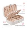 Fashion Travel Leather Jewelry Storage Box Case Holder Earring Necklace Organizer Portable