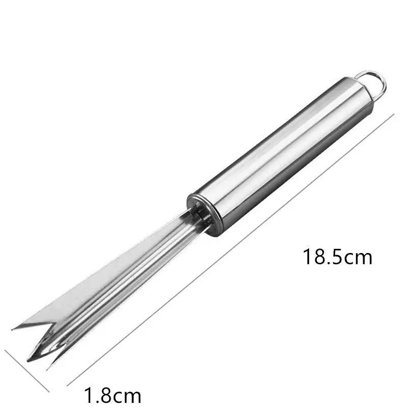 Coltello per Ananas in Acciaio Inossidabile, Sbucciatore per Frutta, Utensile per Verdura, Utensile da Cucina Intelligente, Processore.