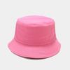 European and American New Solid Color Light Board Double-sided Bucket Hat Outdoor Sunscreen Simple Sun Hat Foldable Basin Hat