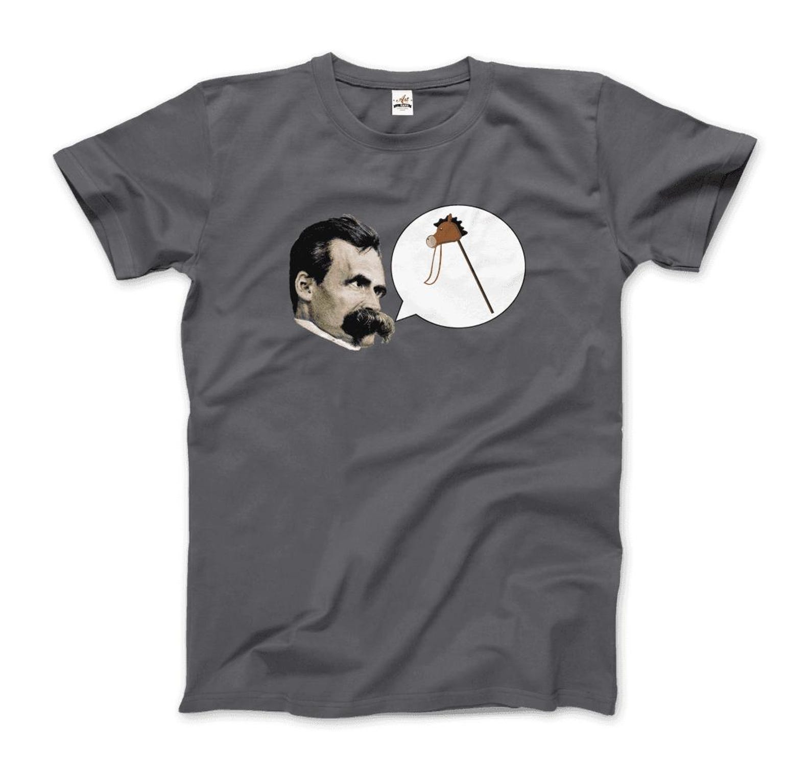 Friedrich Nietzche - Turin Horse Comic Style T-Shirt XL