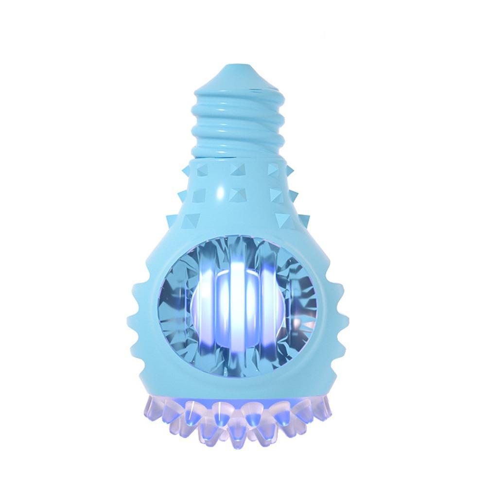 Pet Interactive Supplies Bulb Shape Pet Funny Creative Dog Sounding Ball Durable Glowing Pet Chew Grinding Teeth
