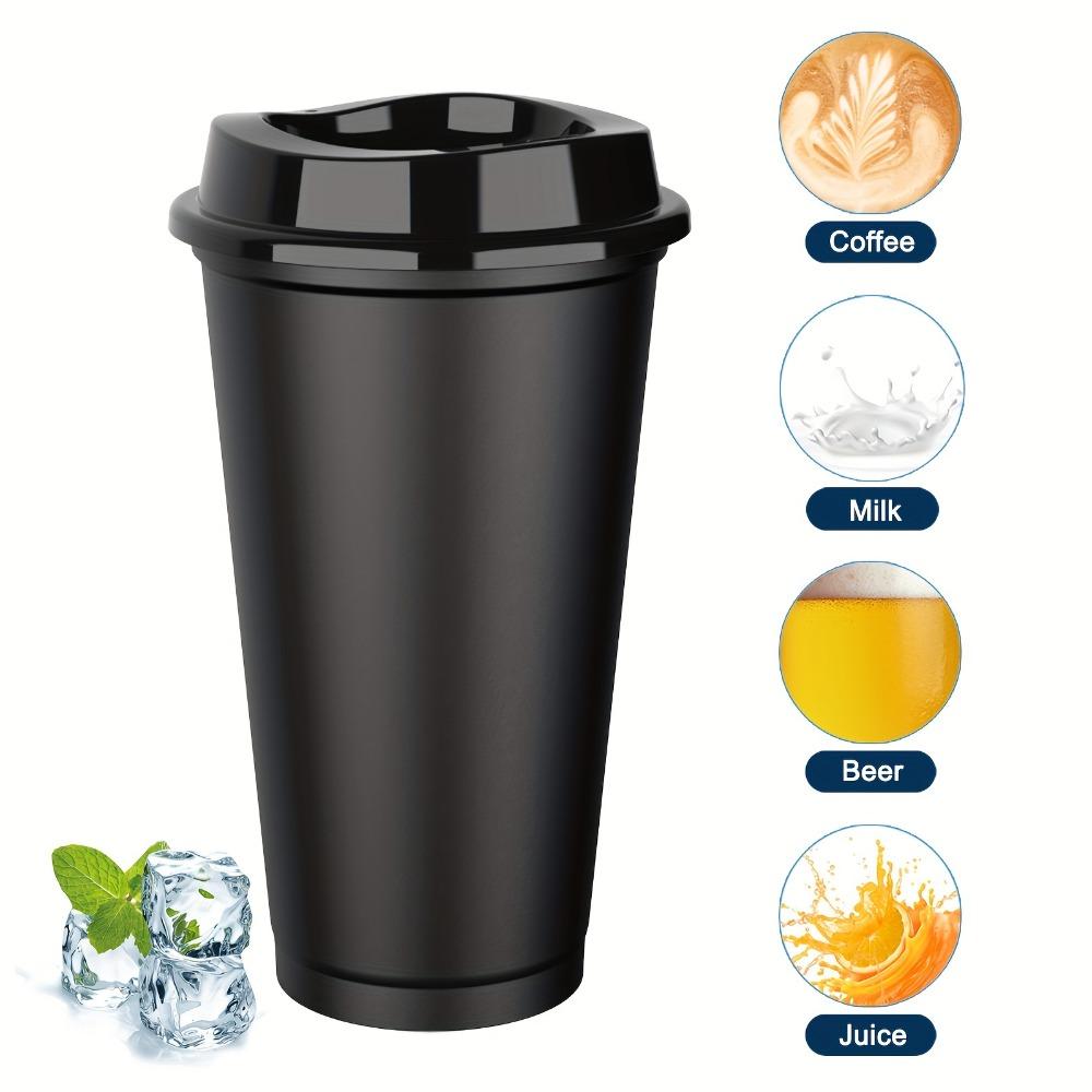 5pcs Reusable Coffee Cup 16 Oz Milktea Cup Drinkware Coffee Mug Office