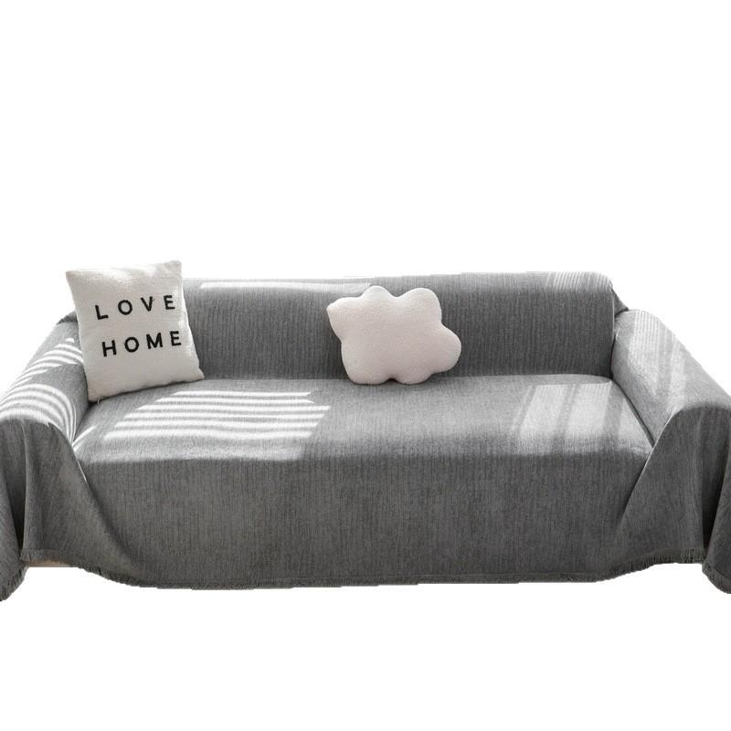 Thicken Chenille Sofa Cover Sofa Blanket Simple Cushion Ins Wind Sand Hair Towel Fashion Lunch Blanket Sofa Towel