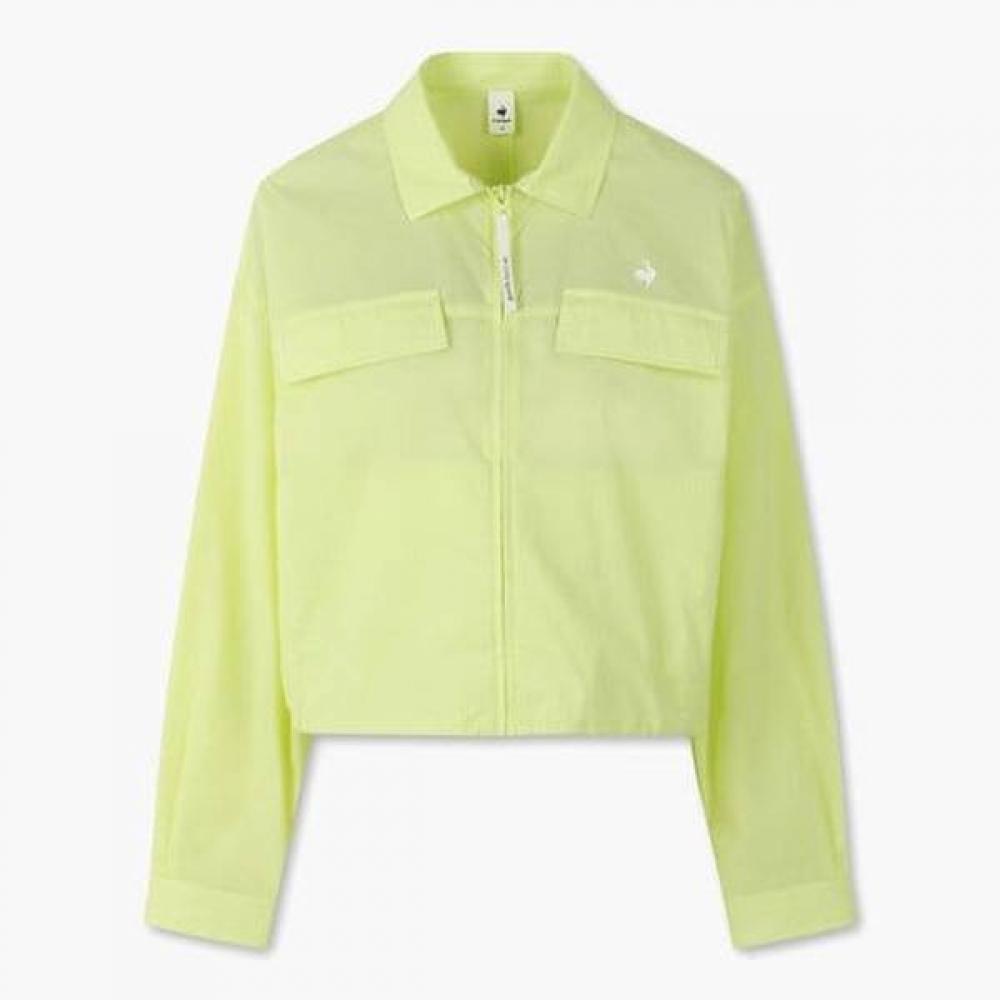 

Le Coq Sportif Women S Lightweight Woven Shirt Jacket Qp222ojk42 GYL yellow/90 M