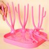 Baby Bottle Drying Rack Feeding Cup Holder Removable Collapsible Tree Rack Cleaning Pacifier And Accessories Storage Drying Rack