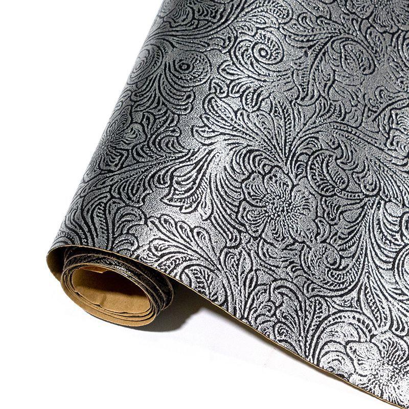 50x138CM Pteris Pattern Wallpaper Self-Adhesive Leather Repair Subsidy Handmade DIY Bedside Sofa Car Interior Repair Sticker