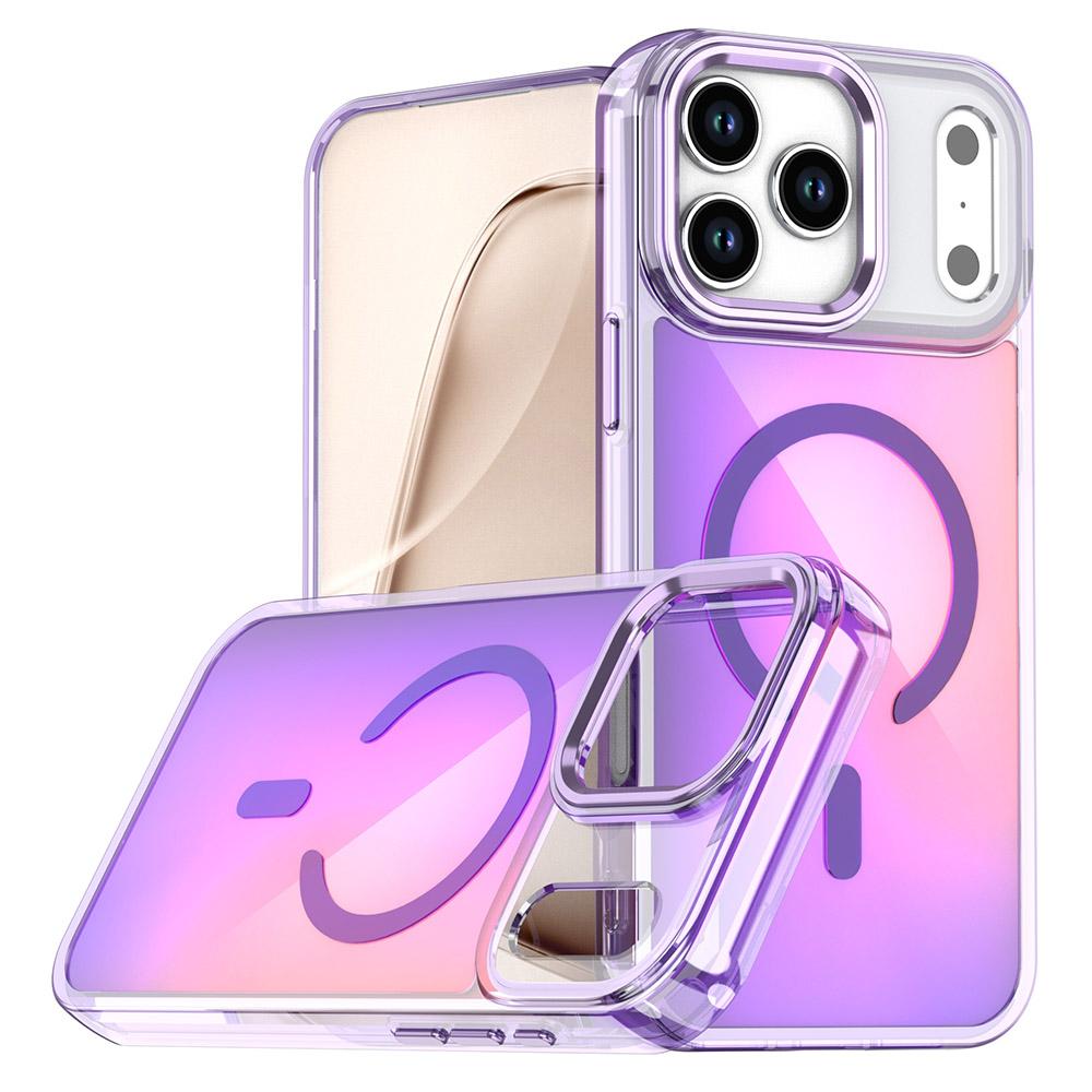 For iPhone 17 Pro Max Case Compatible with MagSafe Color Changing PC TPU Phone Back Cover