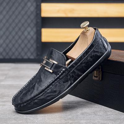 Doudou Schuhe Herren Frühling neu fauler Trend Fahrschuhe weichsohlige lässige Lederschuhe Slipper Herren