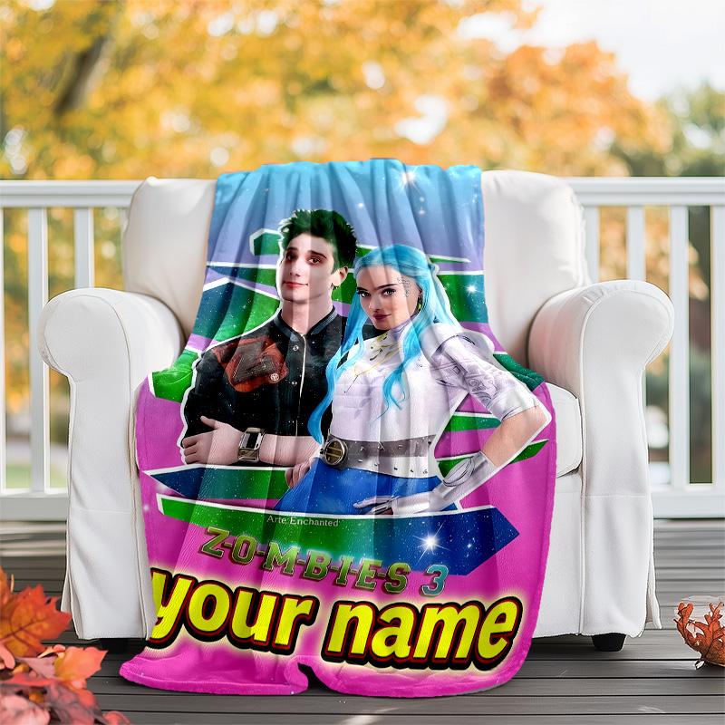 Customiz Name Personality Zombies Blanket Soft&Warm Office Bed Travel Lunch Break Blanket,Gift All Seasons