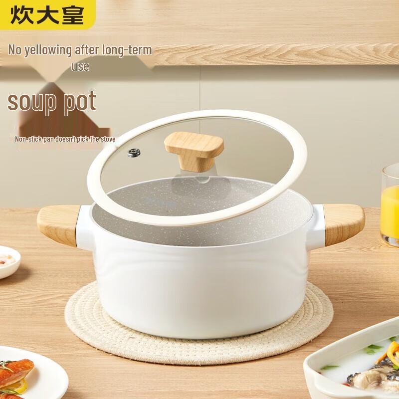 COOKER KING Non-Stick Double-Handle Soup Pot
