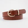 PU Leather Women's Belt Luxury Jeans Pants Belt Simple Y2k Waist Belt  Spicy Girls