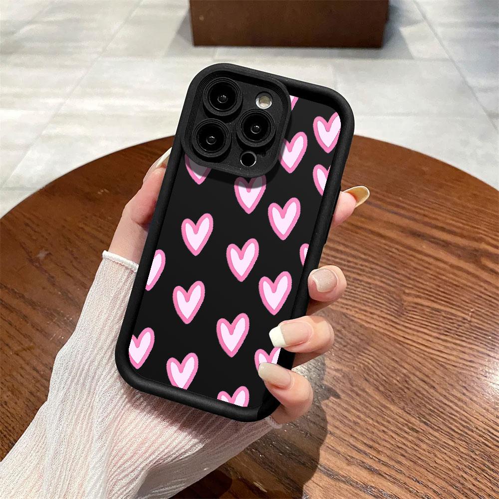 Pink Love Lucky Day Phone Case For Samsung Galaxy S25 S24 S23 S22 S21 FE A15 A25 A35 A51 A52 A53 A55 A71 A73 Plus FE Ultra 5G