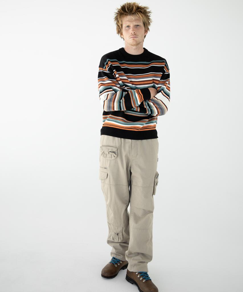THISISNEVERTHAT Multi Striped Sweater Black/White
