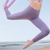 Li Ning Fitness Series Solid Color Yoga Leggings Women Leggings Purple AULS056-7