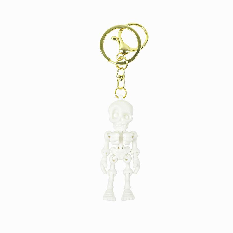 3D Printing 3D Printed Keychain Articulated Joints Pla Material Articulated Skeleton Key Ring Flexible Movement Eco Friendly
