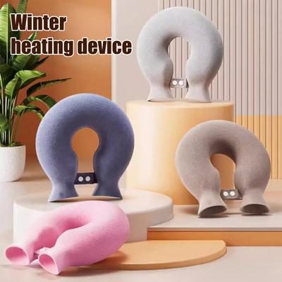 1400ML U-Shaped Hot Water Bottle Neck Shoulder Pain Relief Leak-proof PVC Hot Water Bag