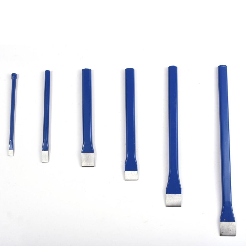 High-Speed Alloy Steel Flat & Point Chisel Set for Stonemasons and Fitters