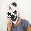 Dress Up Halloween Full Face Mask Latex Joker Mask Halloween Clown Facemask  Party Stage Prop
