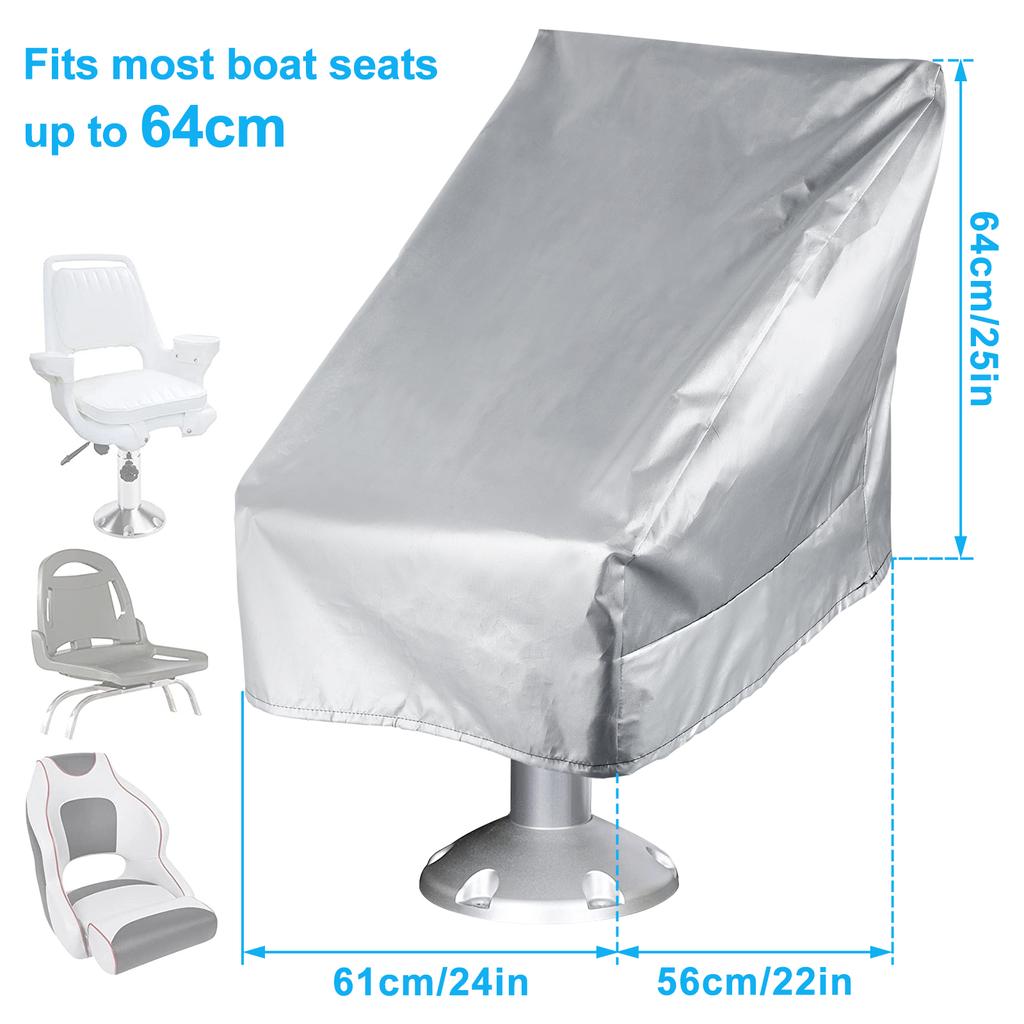 Boat Seat Cover Waterproof Outdoor Foldable Boat Canvas Seat Covers Durable Weather Resistant Chair Sleeve Protective Cover