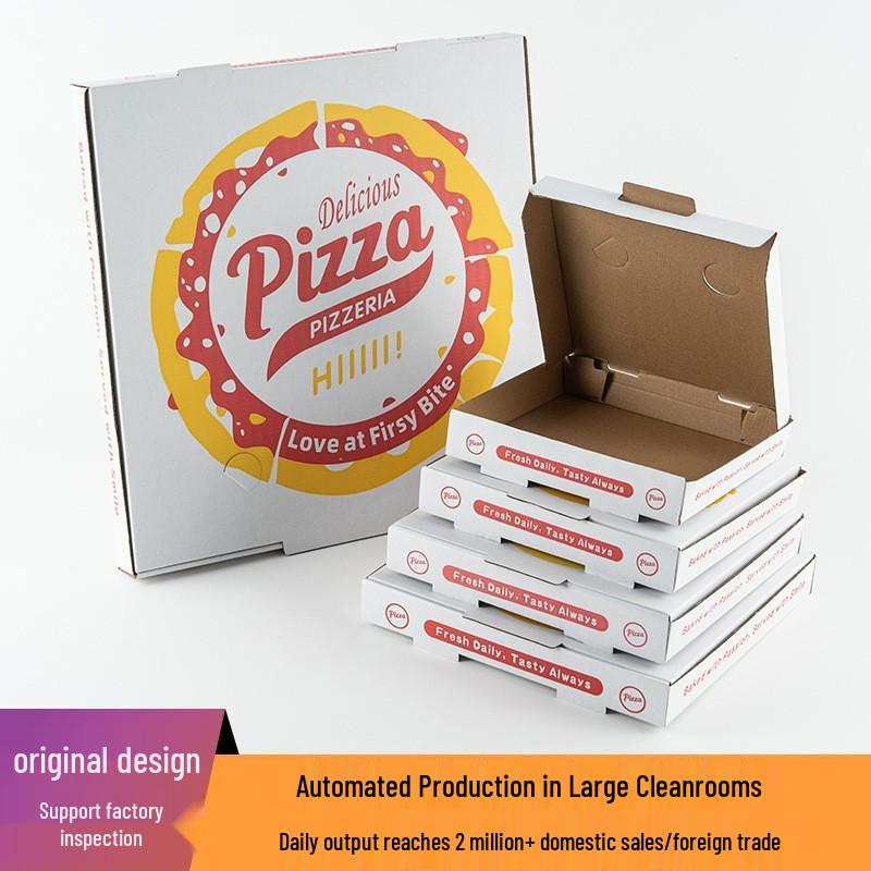 Custom Logo Food-Grade Kraft Pizza Box