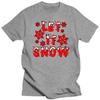 Y2k Shirt Christmas Let It Snow Merry Christmas T-shirts WHITE Tshirts Oversized T Shirt Vintage Streetwear Summer Y2k Tops Tees