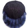 Nerzmütze Damen Herbst und Winter Nerzfell Pelz Nerz Mode trendige Nerzmütze vielseitige Ritter Baseballkappe