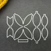 DIY Střihací šablony na mašle do vlasů Ražební výseky Šablona pro DIY Motýlek Mašle do vlasů Narozeninové drobnosti Tvorba přání Scrapbooking