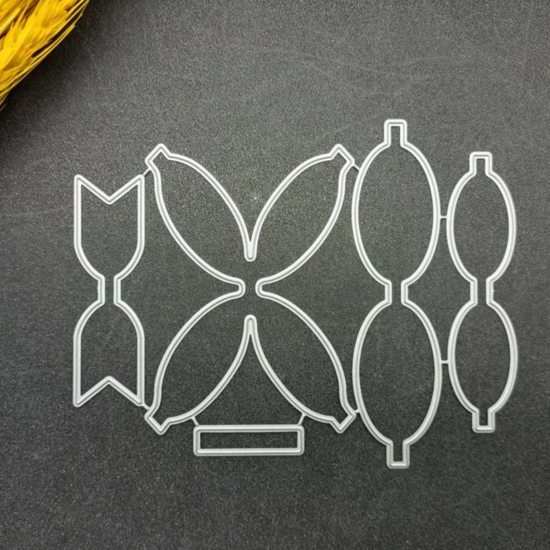 DIY Střihací šablony na mašle do vlasů Ražební výseky Šablona pro DIY Motýlek Mašle do vlasů Narozeninové drobnosti Tvorba přání Scrapbooking
