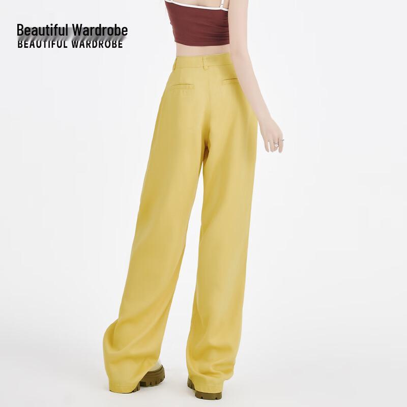 BEAUTIFUL WARDROBE Women's High-Waisted Casual Wide-Leg Pants