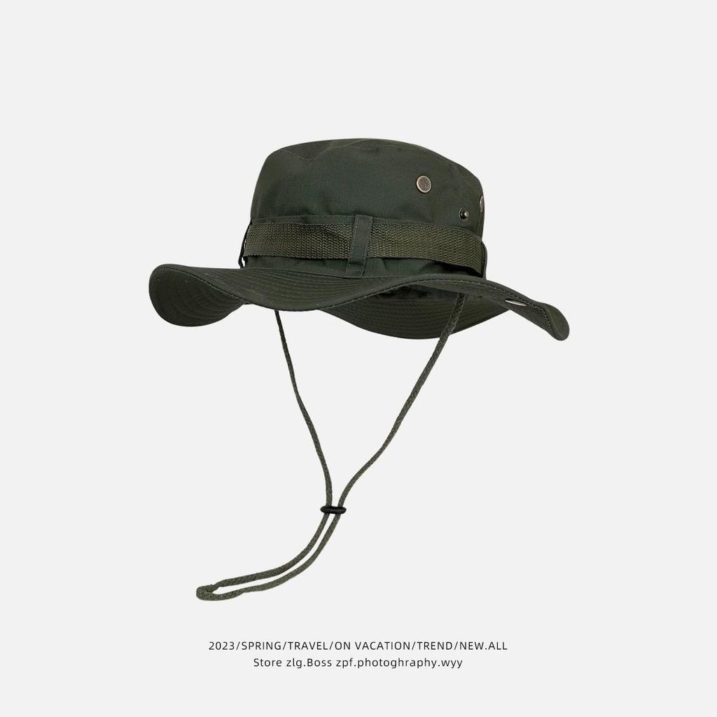 Men's & Women's Spring/Summer Wide Brim Denim Hat: Sun Protection for Camping, Fishing, and Outdoor Travel