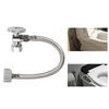 Toilet Hose Kit Inlet Pipe Fit 38 Compression X 78 Ballcock Toilets 12NPT Inlet X 38 Outlet Leak-Proof Connector Shut-Off Valve