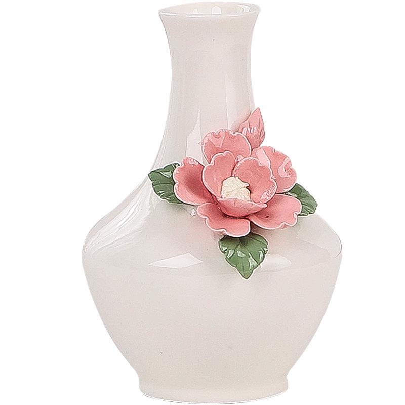 Mini vază vază ceramică cu flori în relief porțelan artizanat accesorii aranjamente florale hidroponie terariu decorare acasă