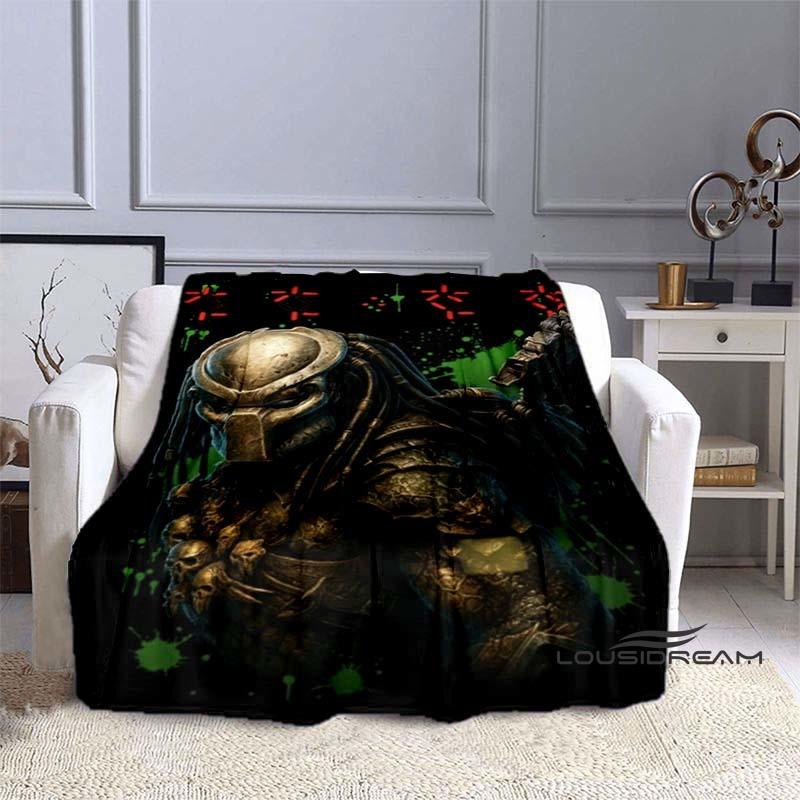 Alien Vs. Predator Printed Blanket Warm and Beautiful Flannel Soft and Comfortable Home Travel Bed Blanket Birthday Gift