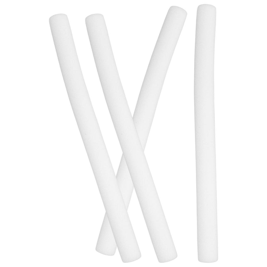 4Pcs White Sponge Cylinders 19.65x1.57in Floral Arrangement Holders Stable Support for Wedding Bouquets DIY Craft Projects