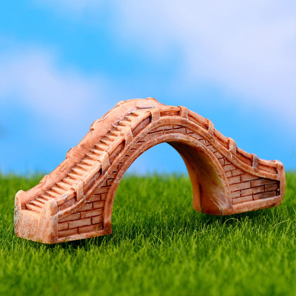 Voetgangersbrug Ornamenten Micro-landschap Simulatie Waterdicht Doe-het-zelf Montage Ornamenten