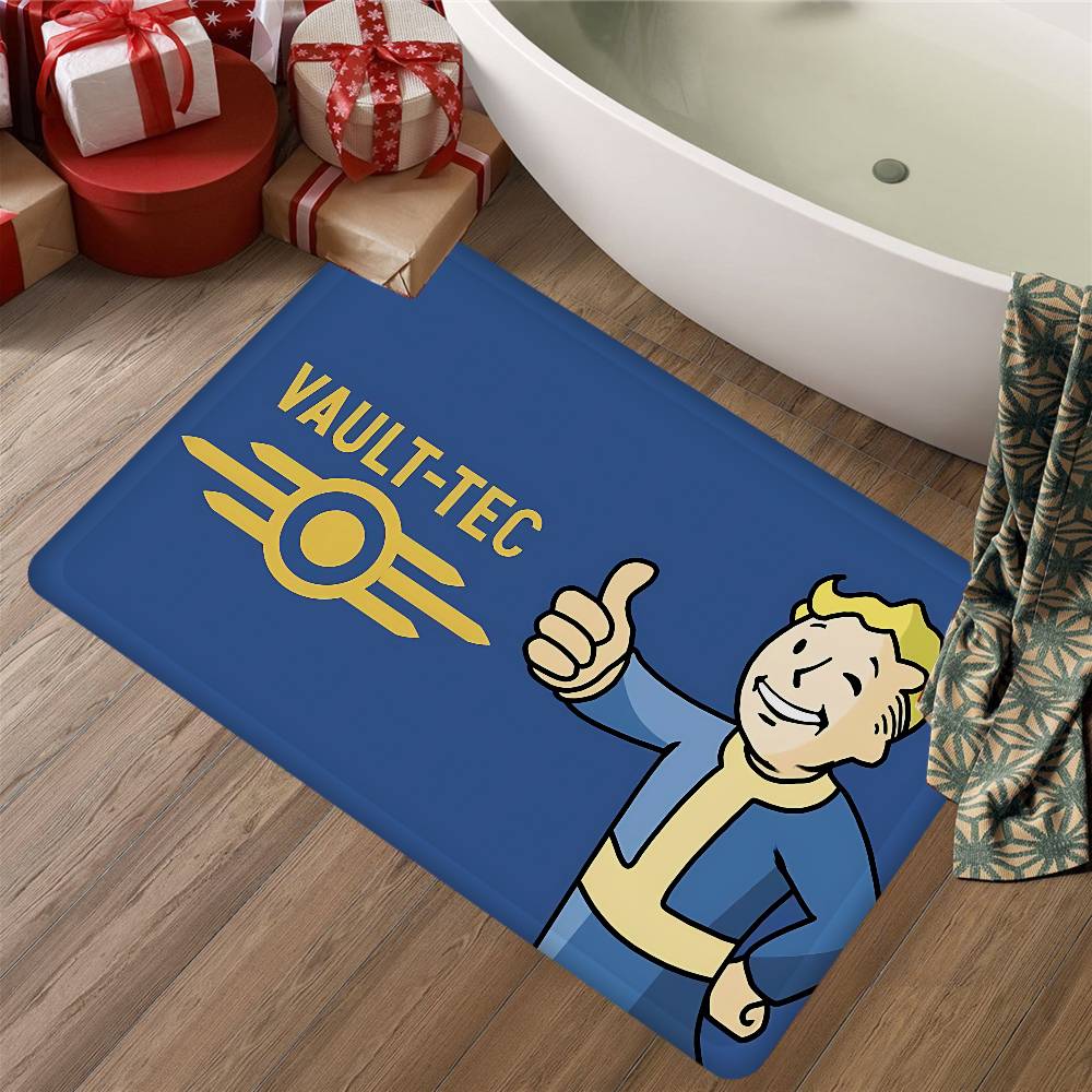 Game Vault Tec F-Fallout Kamer Matten Antislip Absorbeert Water Lange Strip Kussen Slaapkamer Mat Huishoudelijke Tapijten